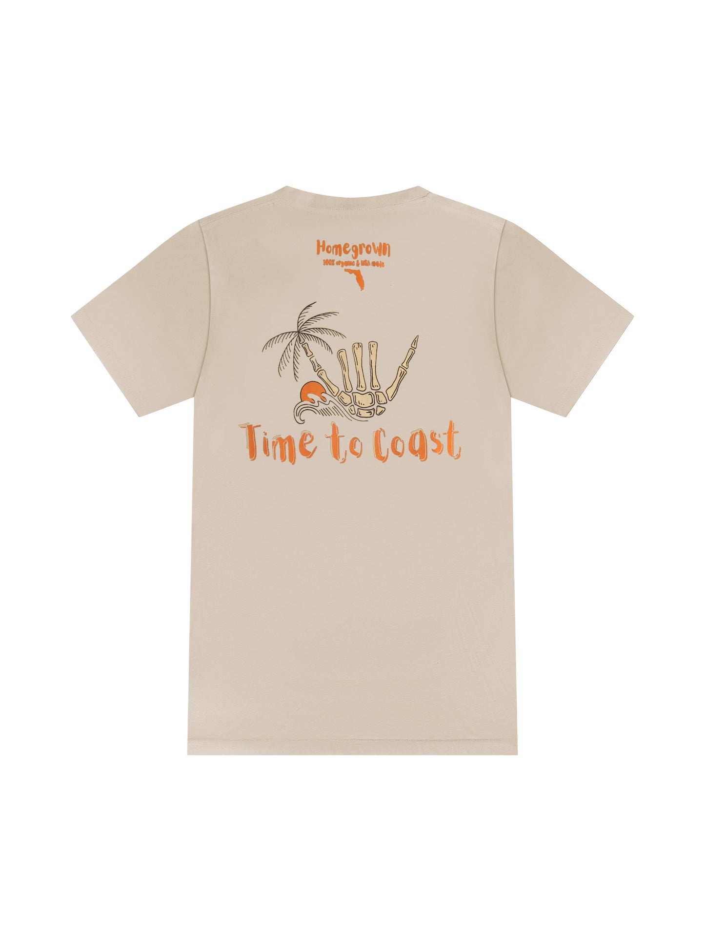 HOMEGROWN Shaka Palm Tee | Organic Cotton | Time to Coast