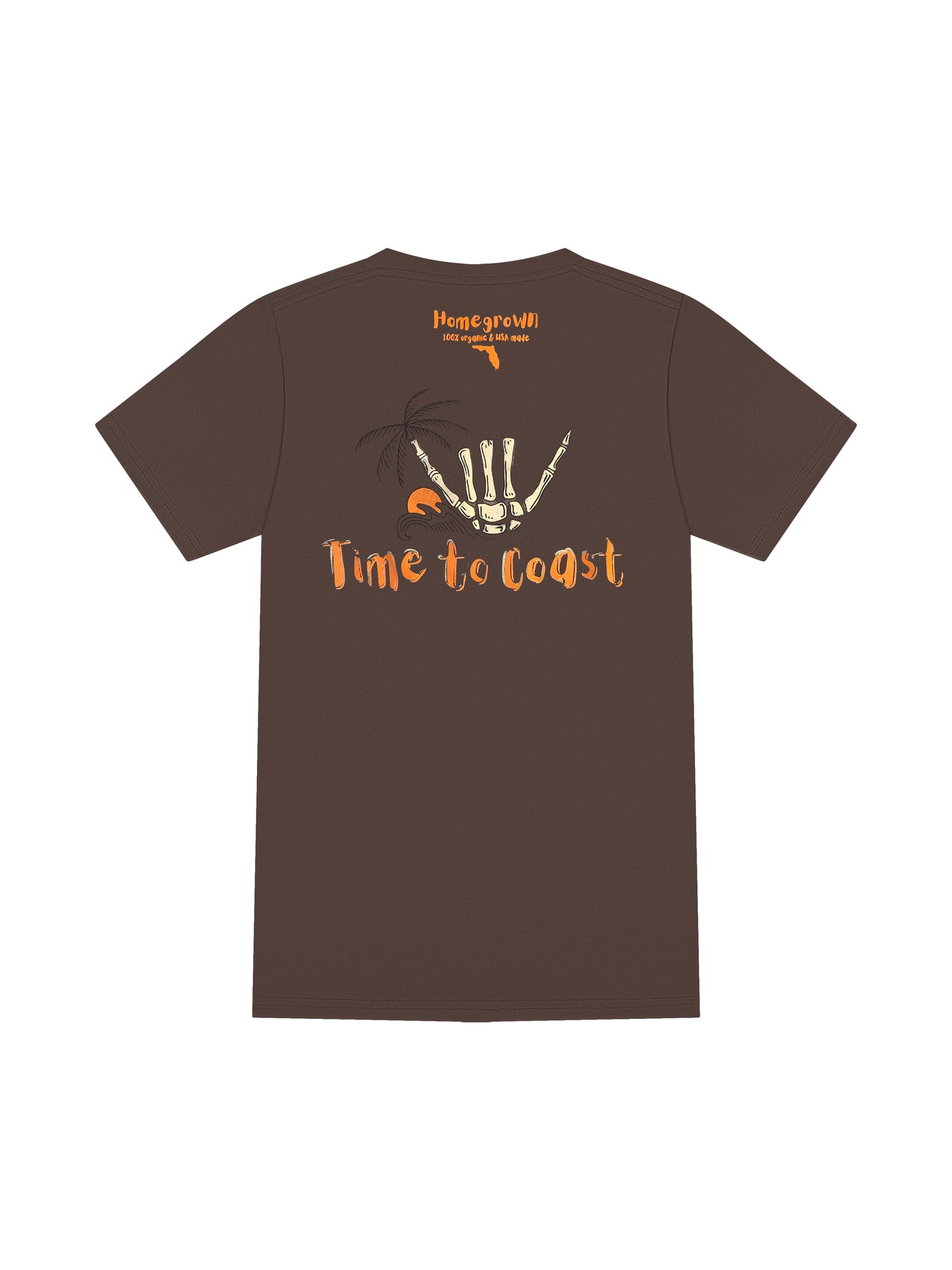 HOMEGROWN Shaka Palm Tee | Organic Cotton | Time to Coast