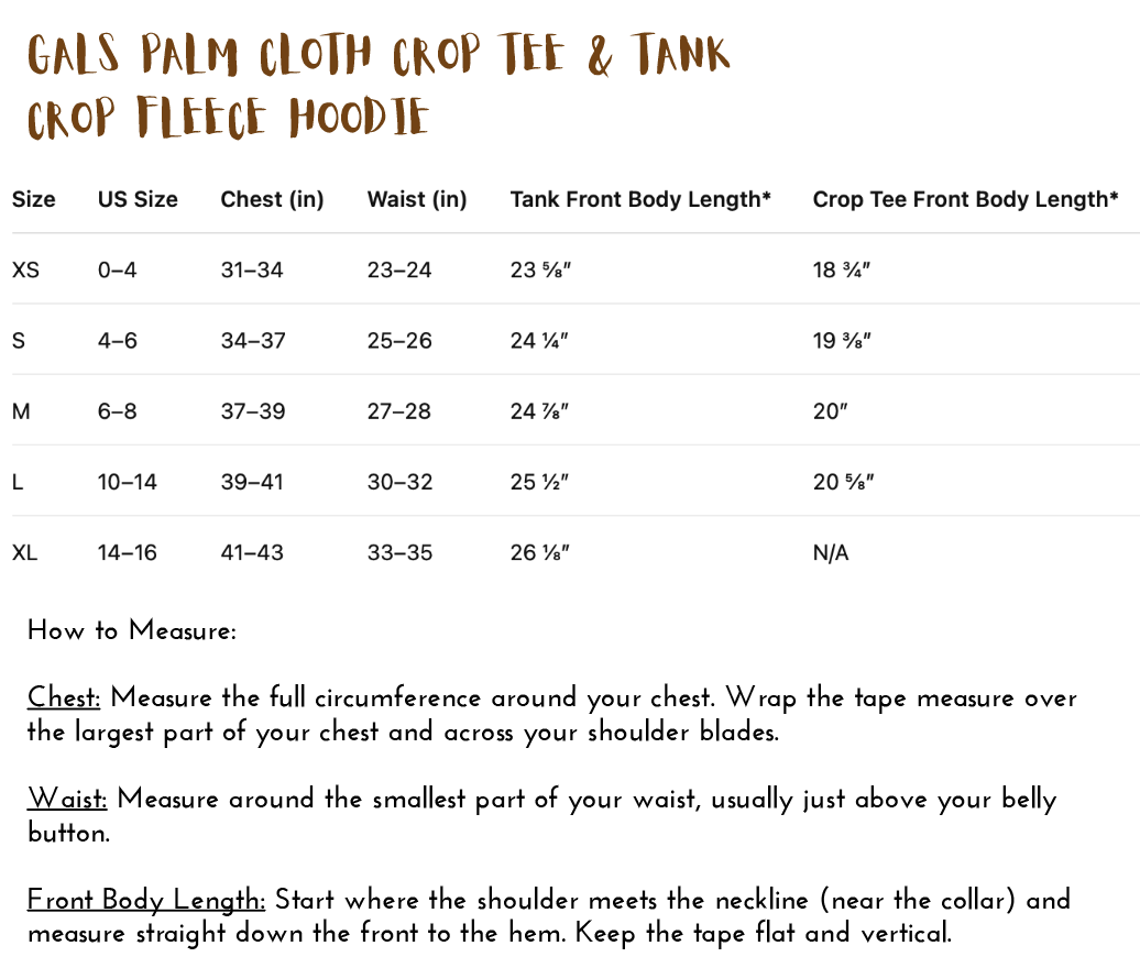 Florida Fleece TTC Hippy Waves Crop Hoodie | Puff Print | Time to Coast