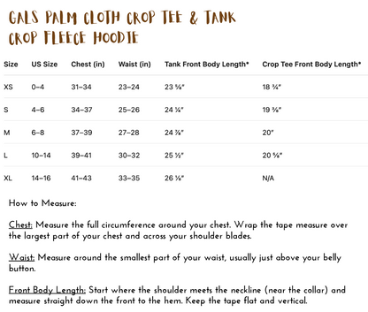 Florida Fleece TTC Hippy Waves Crop Hoodie | Puff Print | Time to Coast