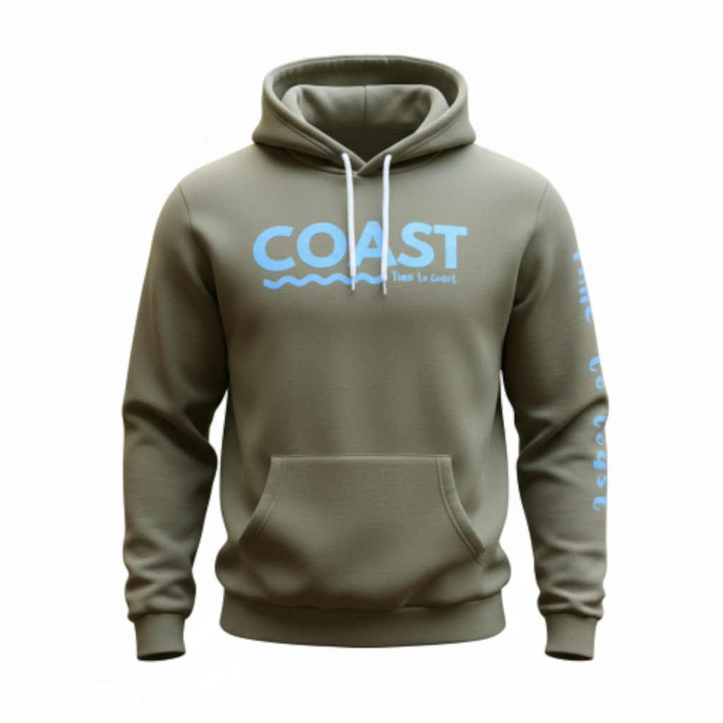 Florida Fleece BOLD COAST Pullover Hoodie | Organic + Recycled | Time to Coast