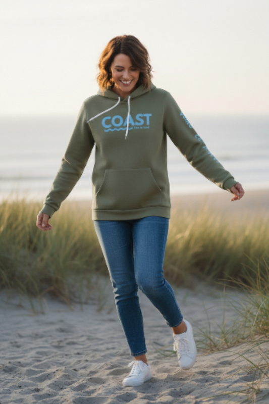 Florida Fleece BOLD COAST Pullover Hoodie | Organic + Recycled | Time to Coast